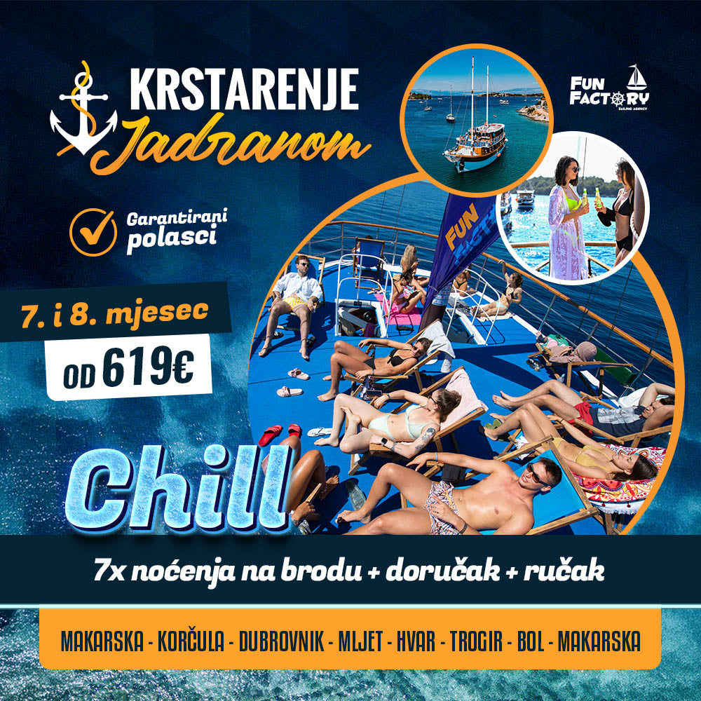 Krstarenje Jadranom 2026. | CHILL | 18-39