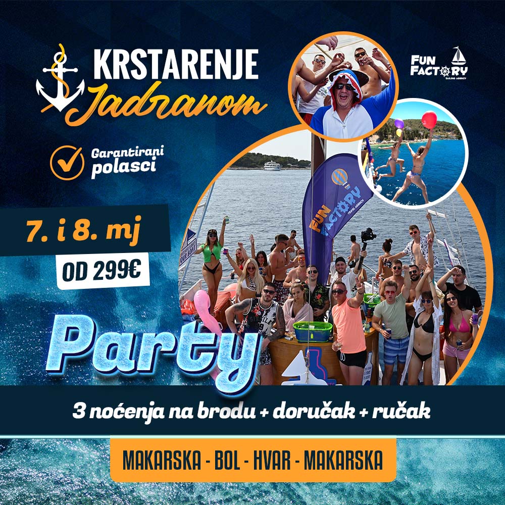Krstarenje Jadranom 2026. | PARTY | 18-39