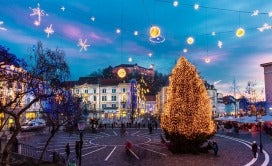 Božićna bajka u Ljubljani