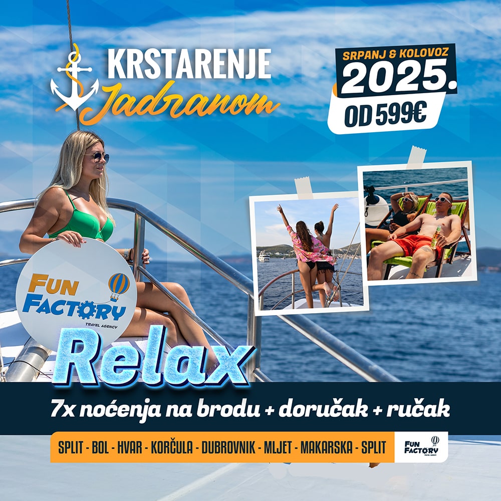 Krstarenje Jadranom 2025. | Relax