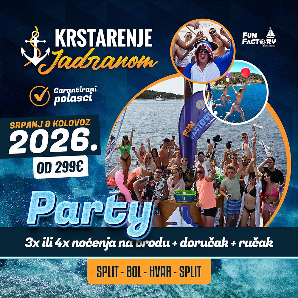 Krstarenje Jadranom 2026. | PARTY | 18-39